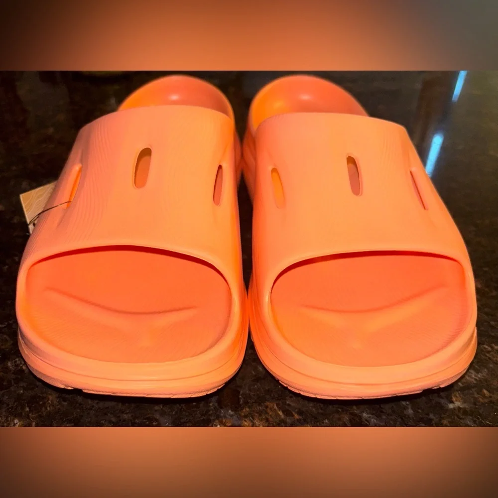 NWT Hoka Ora Recovery Slide 3 Men’s Size 13 Papaya Lightweight Athleisure Comfy